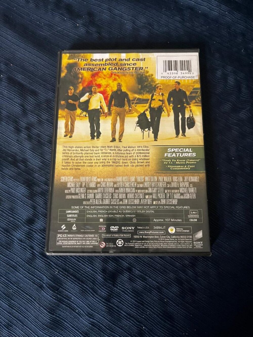 Takers DVD - Picture 2 of 2